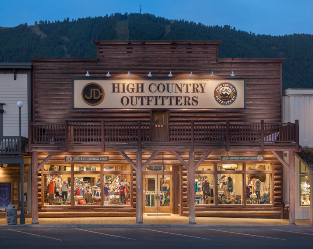Exterior photo of JD High Country Outfitters at dusk