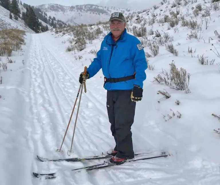 Al Zuckerman on skis