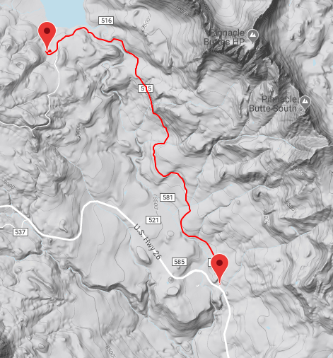 Brooks Lake Map 