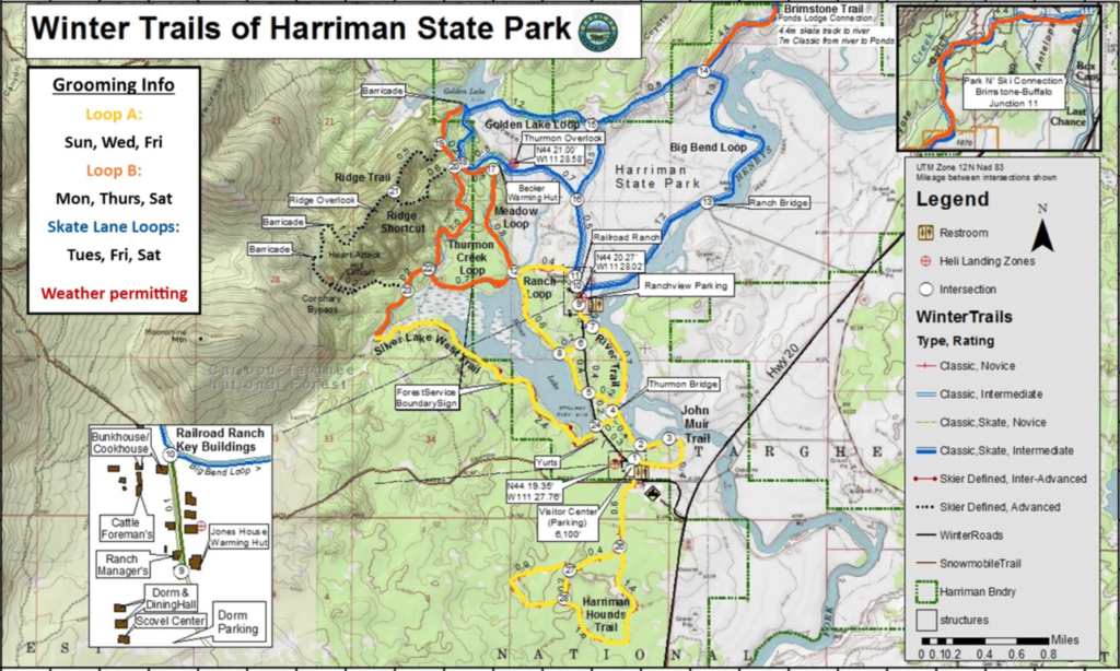 Harriman 2024 trail map