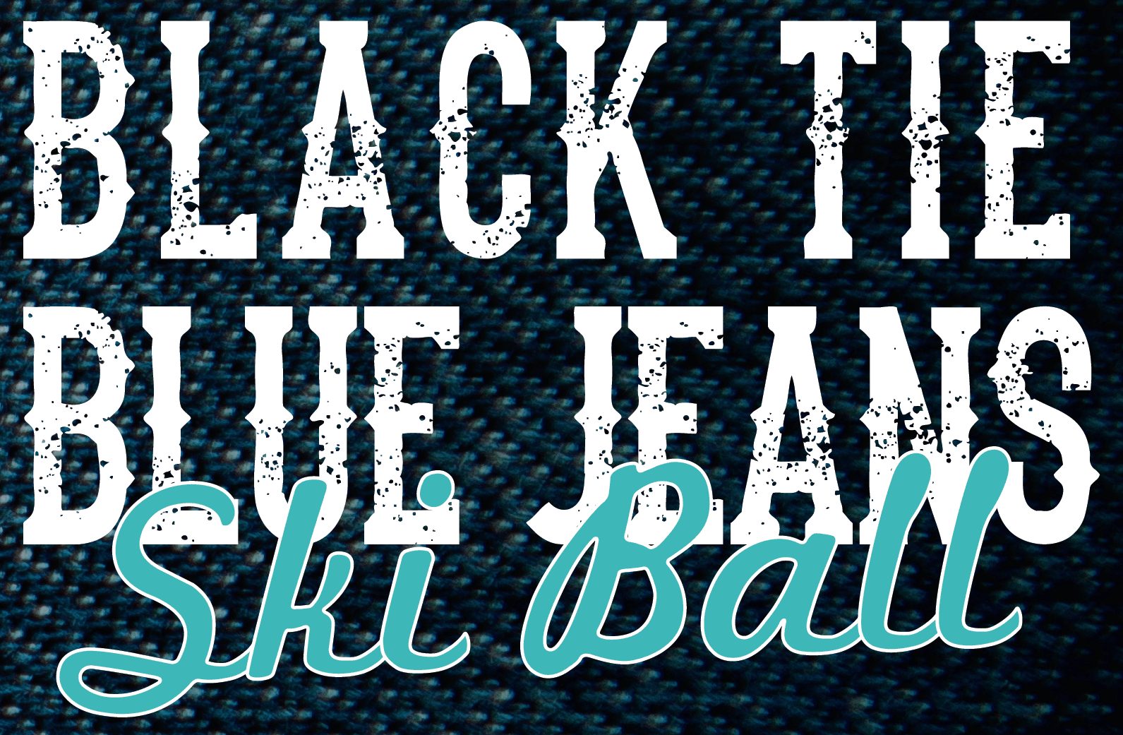 Black Tie Blue Jean Ski Ball logo