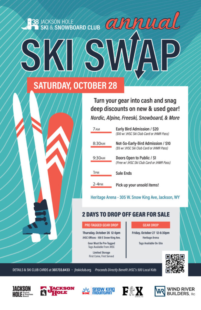 Jackson Hole Ski & Snowboard Club - Ski Swap graphic