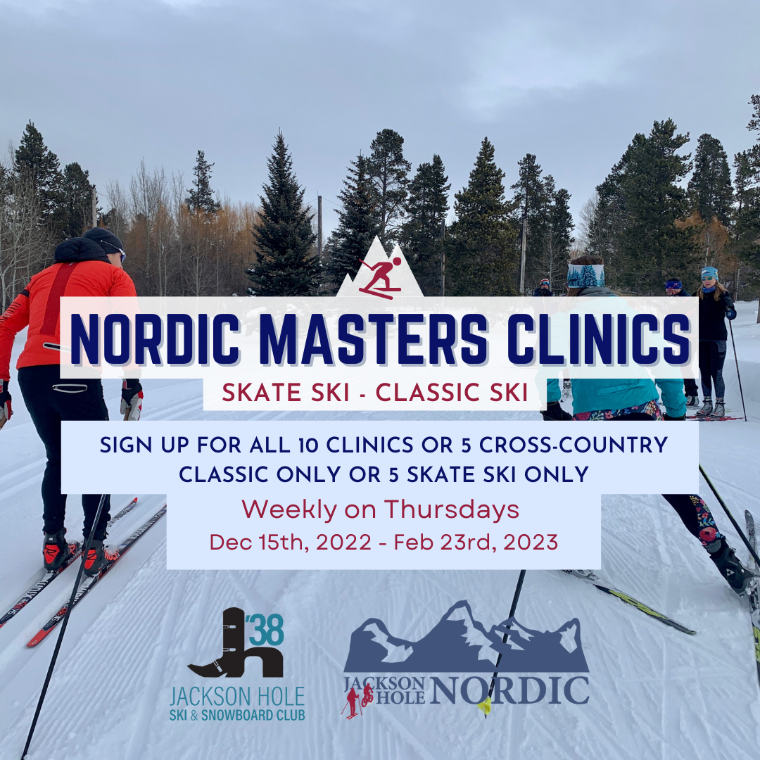 Jackson Hole Ski Club Masters Nordic Ski Clinics - Skate Ski