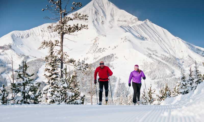 Local Overnight Getaway Lodges Nordic Skiing at Lone Mountain Ranch in Big Sky, Montana