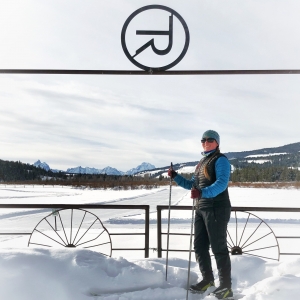 Elee Deschu at her job at Turpin Meadow Ranch