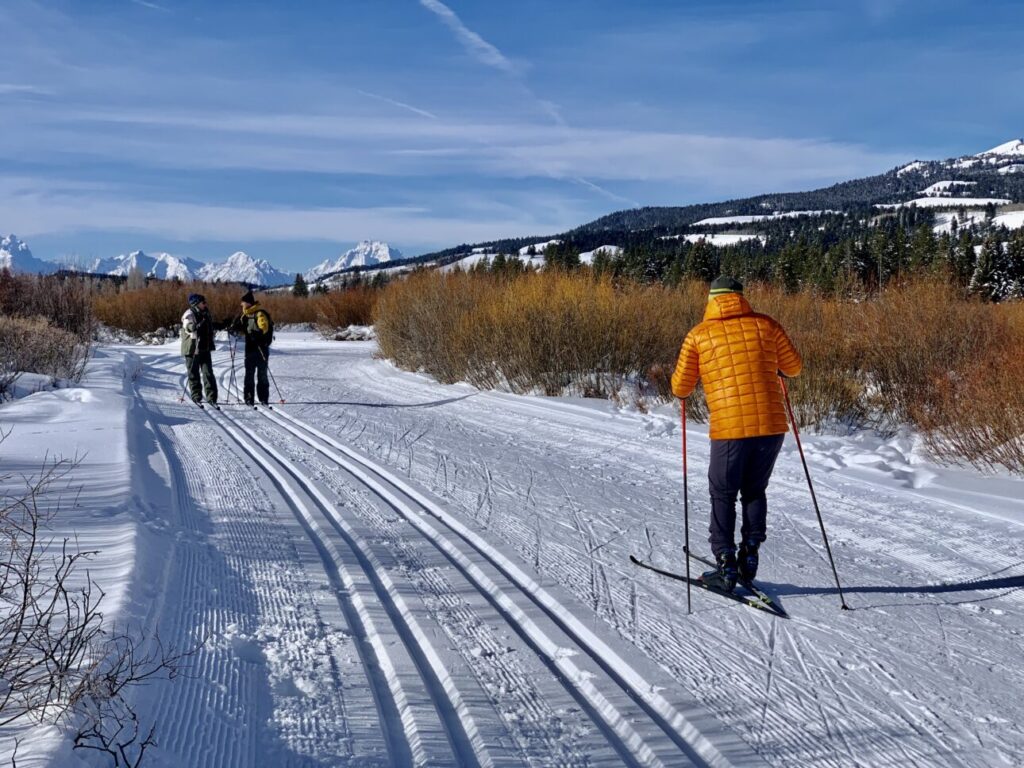 Skiiers out on the trails at Turpin Meadow Ranch