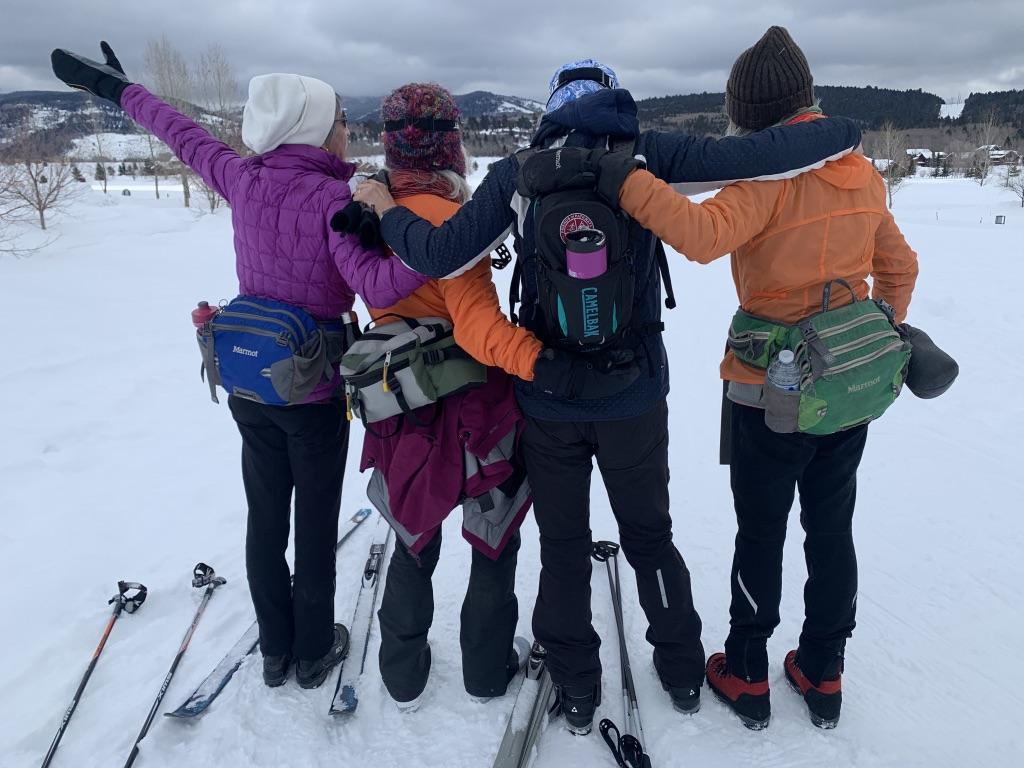 JH Nordic Beginner's Guide to Cross Country Skiing Part 1: Where to Start. Group of skiiers at a scenic overlook