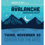 Image of Avalanche Awareness Night poster event 2023