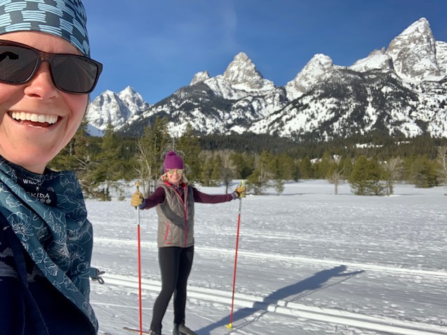 Charlotte cross-country skiing in Grand Teton National Park - Advocate for your well-being