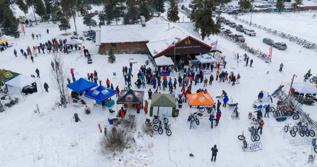 overhead view of the partner alley at the annual event
