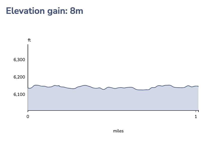 elevation chart for Stilson (elevation Gain: 8 m)