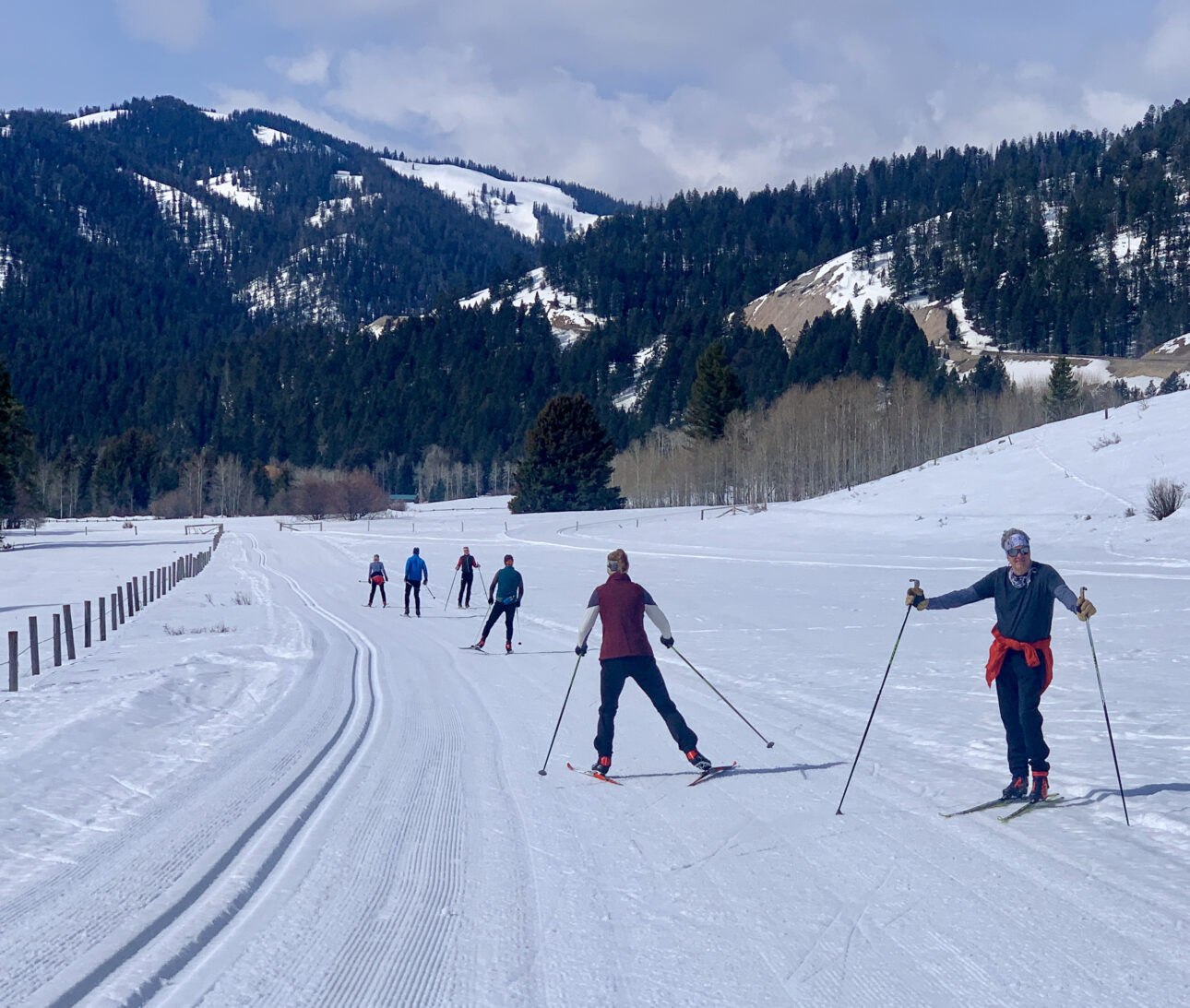 Ski clinic, trail creek nordic