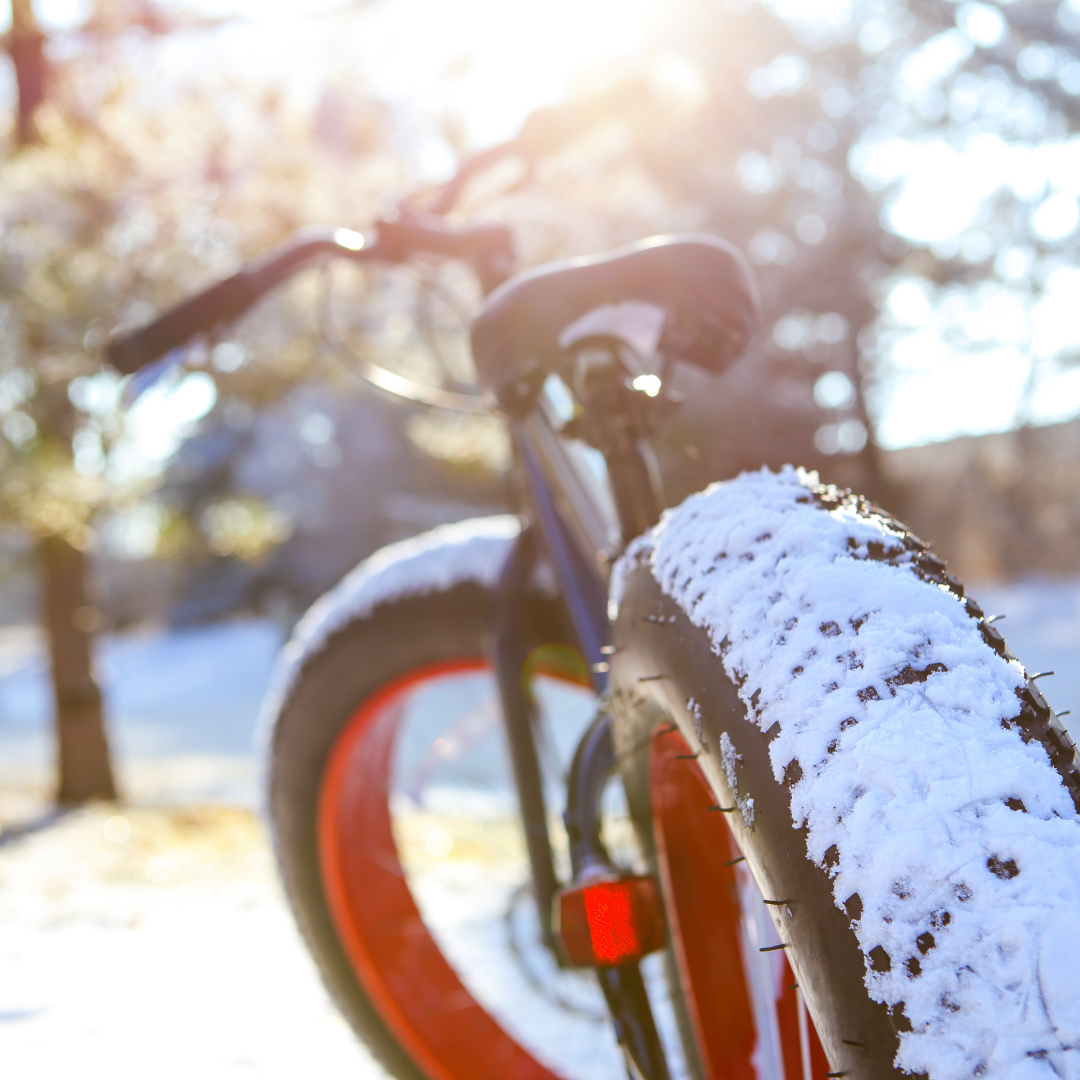 winter trails etiquette - fat bike image