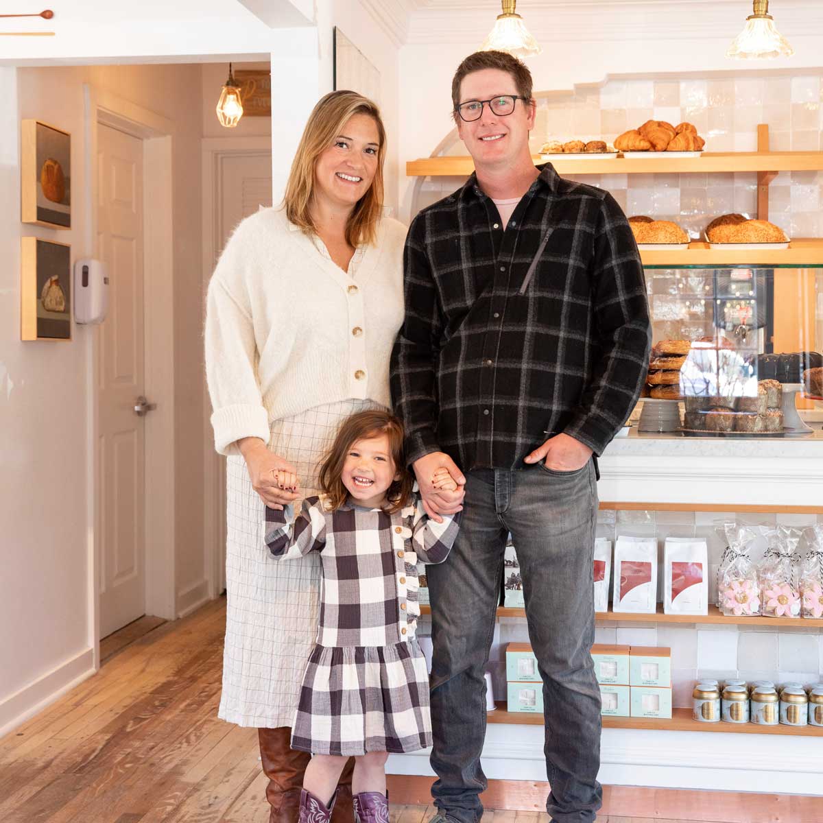 Ali Cohane, her husband, Kevin, and daughter, Millie