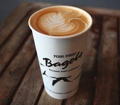 2 Perfect Days - Winter Trails Adventure. Latte in a Pearl Street Bagel togo coffee cup