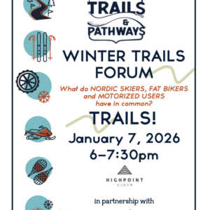 Poster for TVTAP winter trails forum