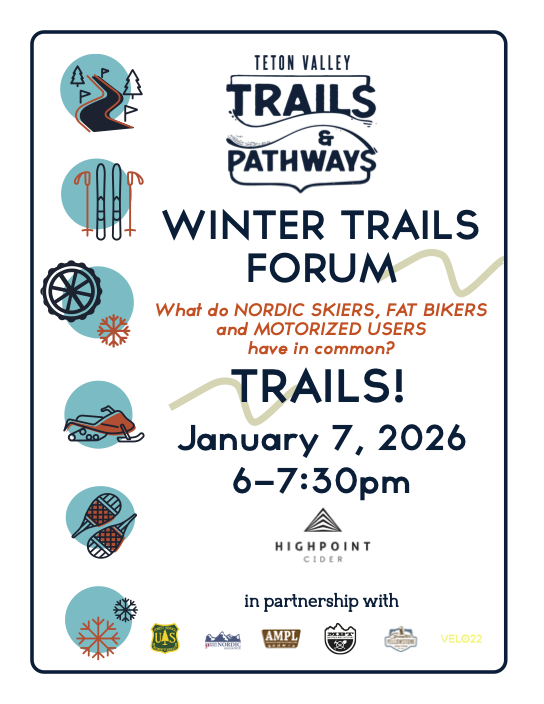 Poster for TVTAP winter trails forum